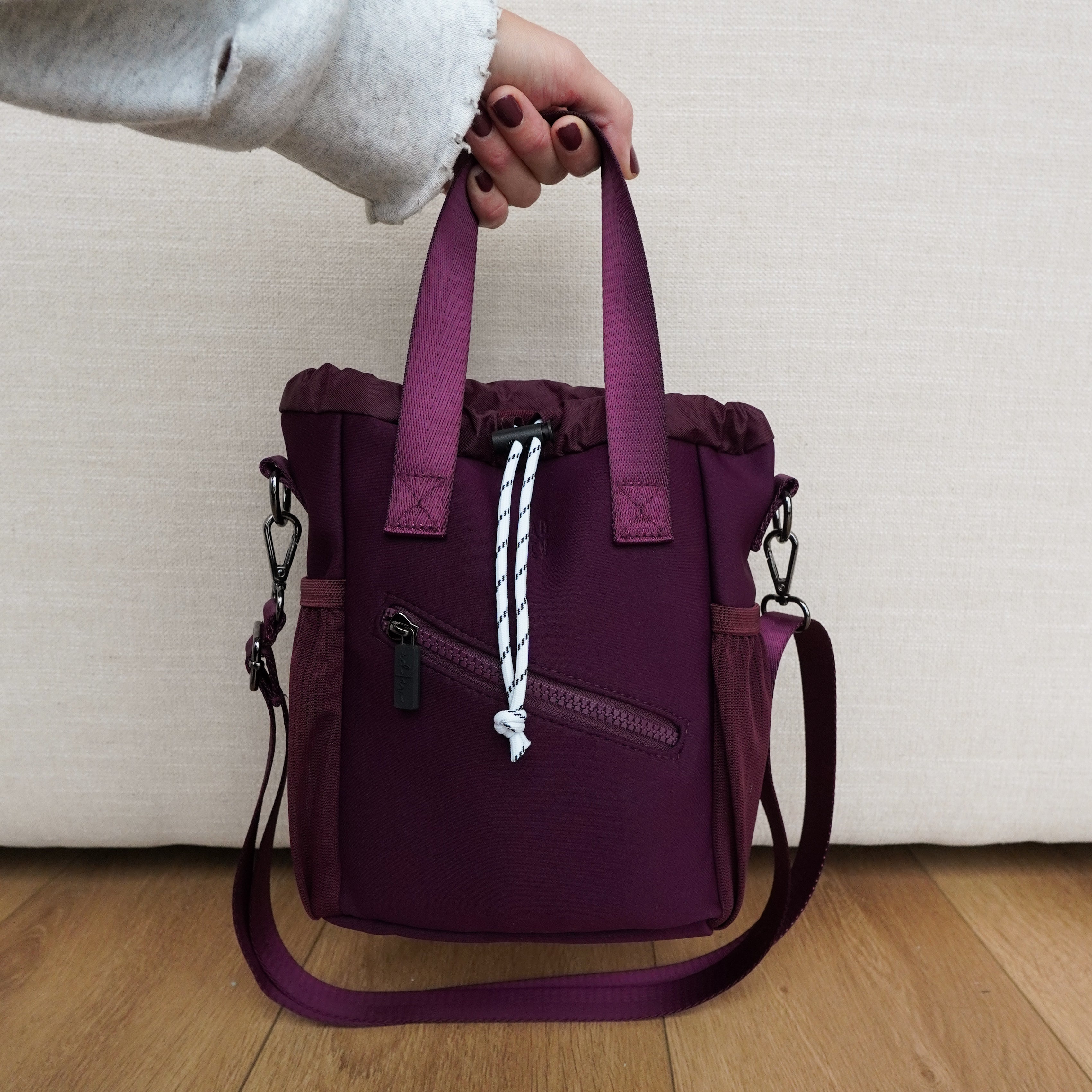 Bucket Bag in Plum