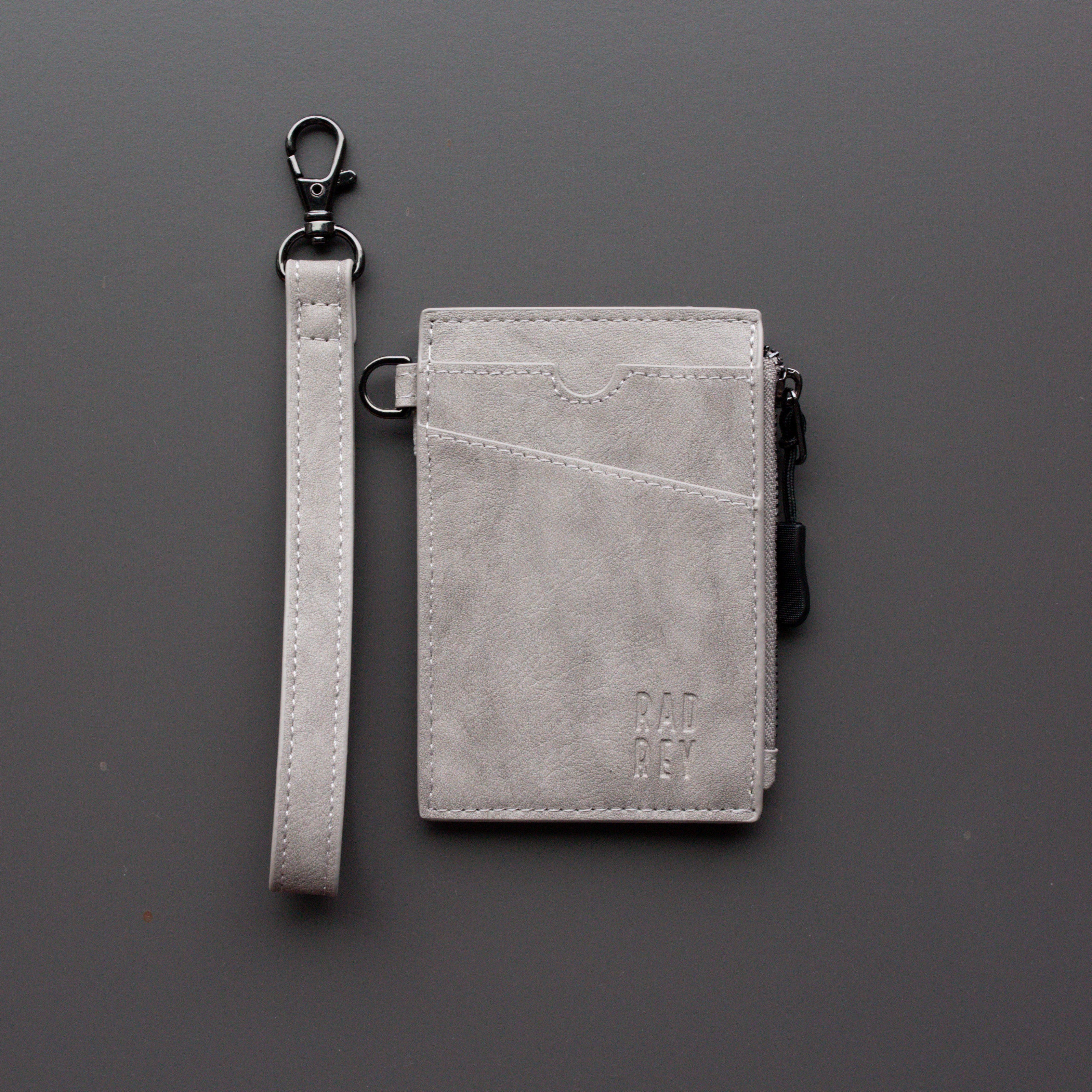 RFID Blocking Card Wristlet in Concrete