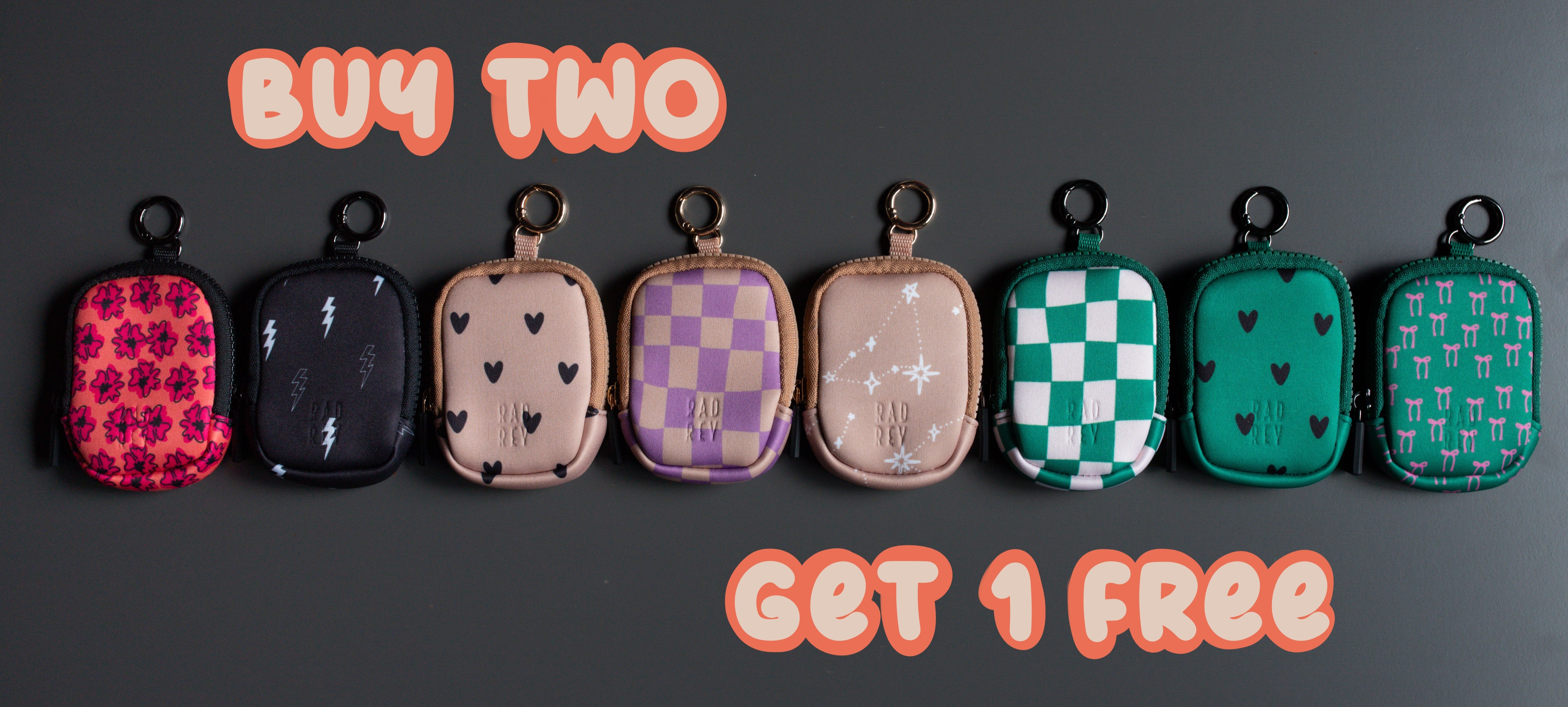 buy two, get one free pod clips