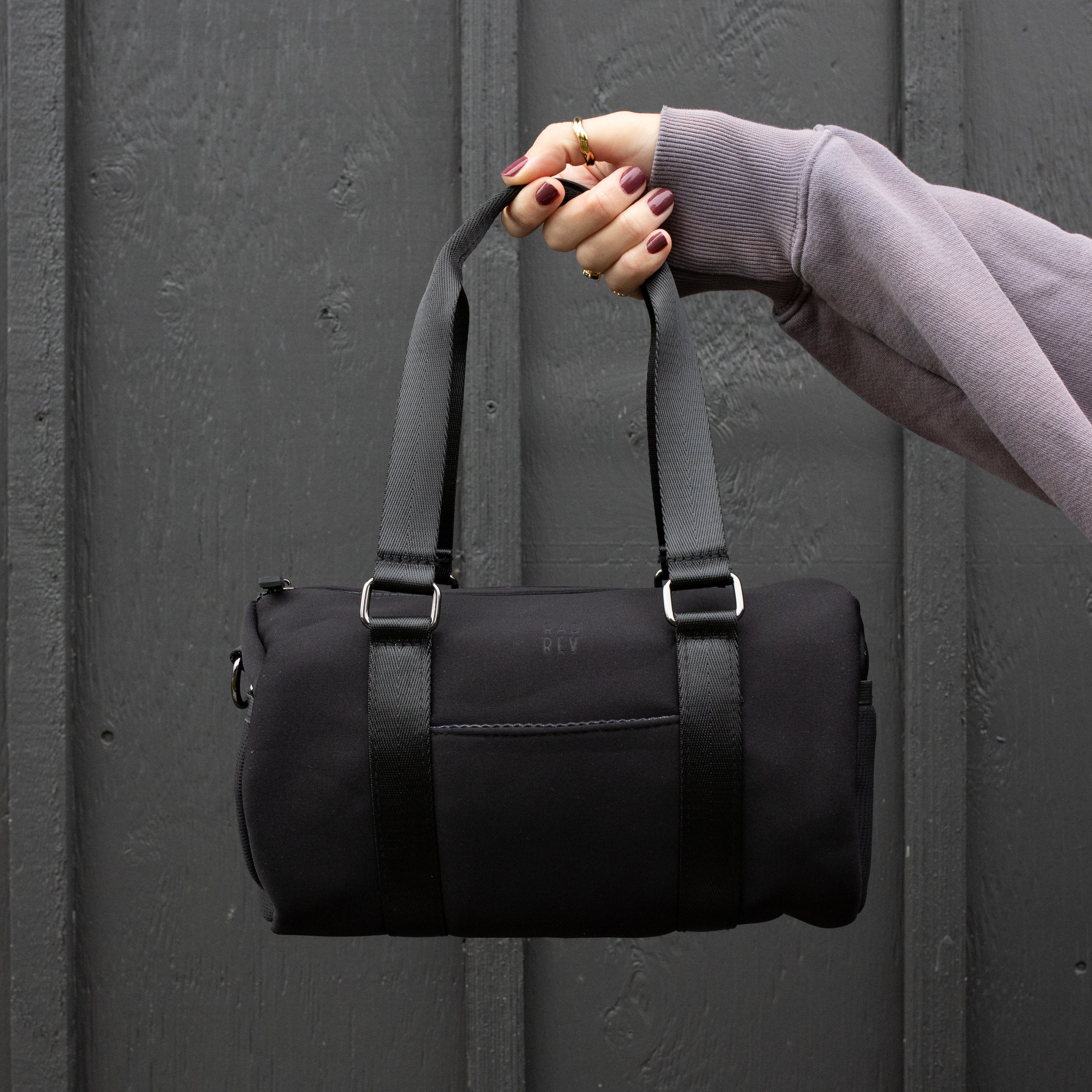 Barrel Bag in Neoprene Black