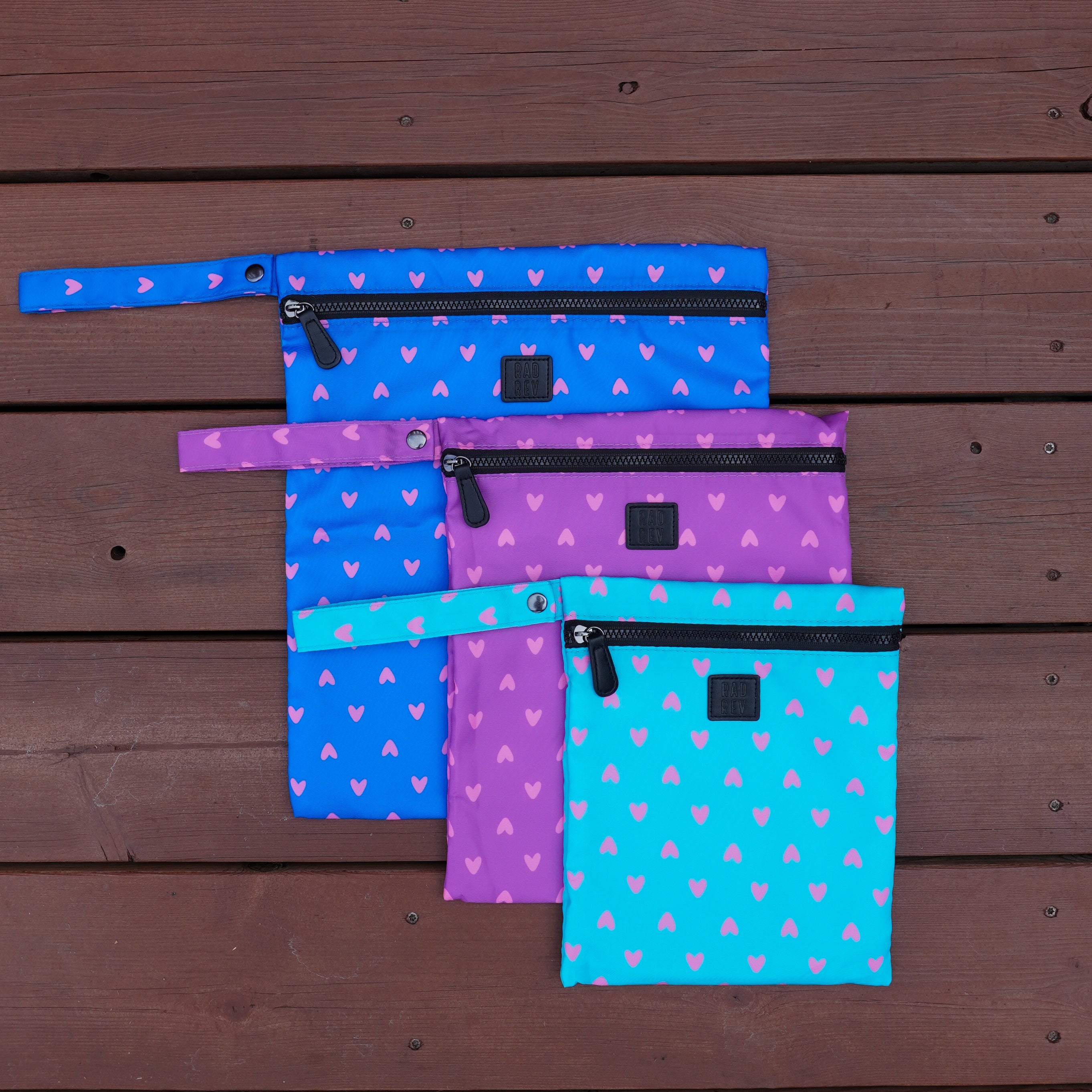 Wet Bag Set in Hearts