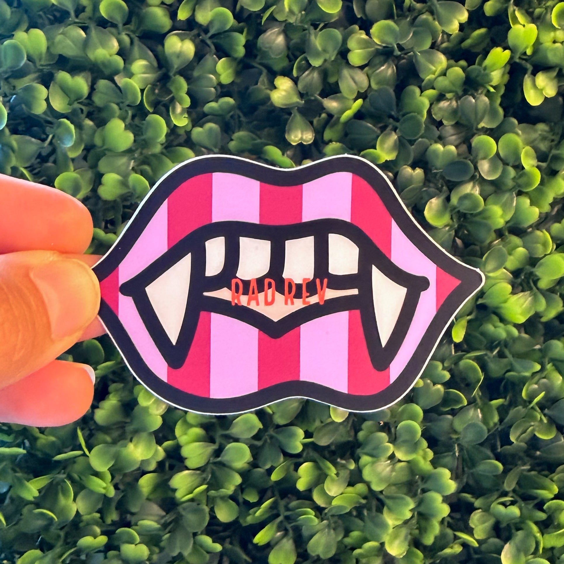 Stripe Lips Sticker