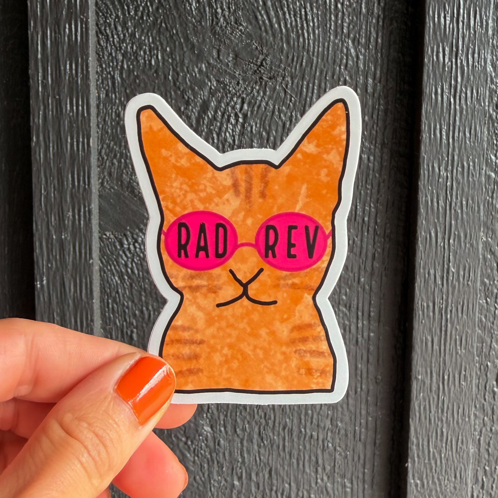 Orange Cat Sticker