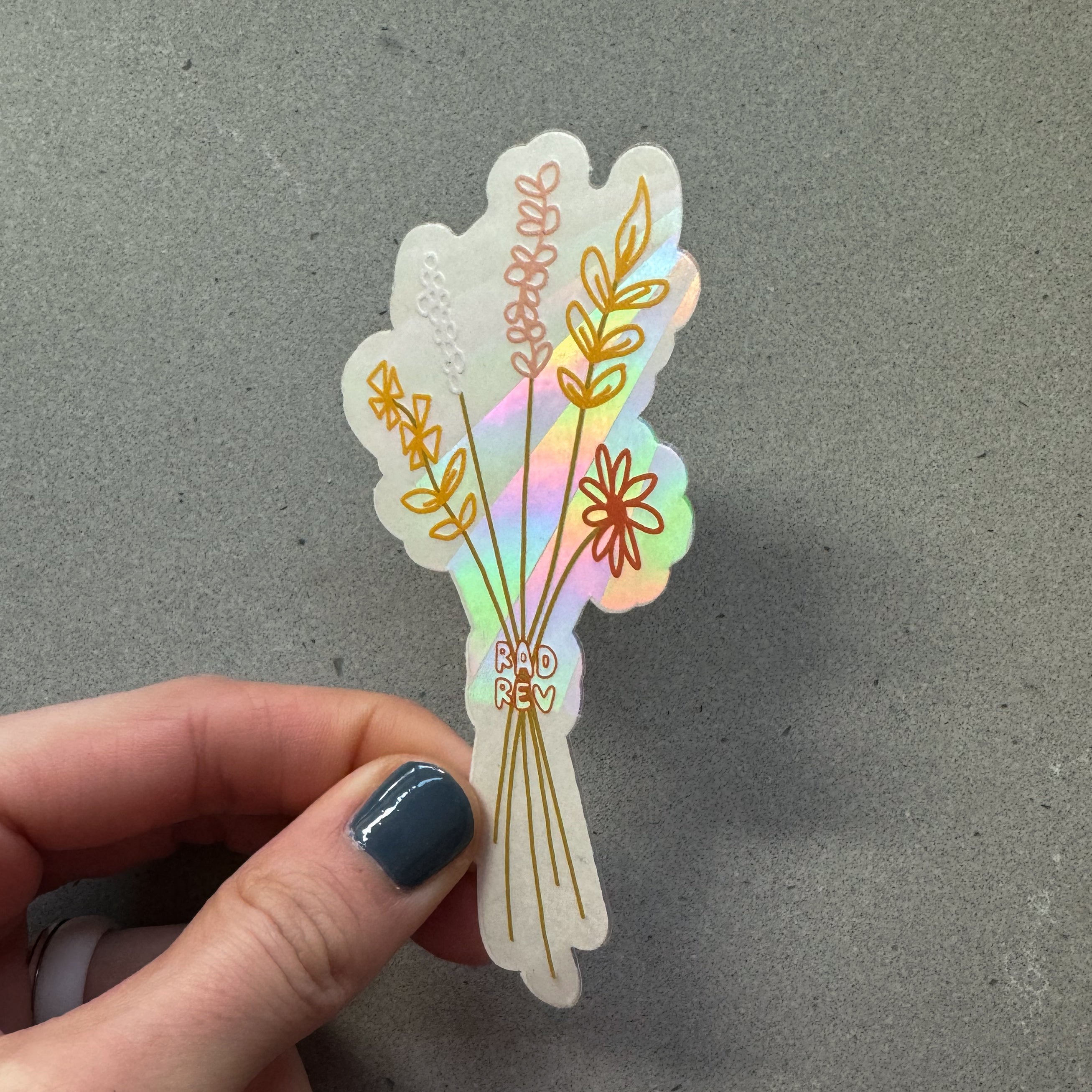 Flowers Sun Catcher Sticker