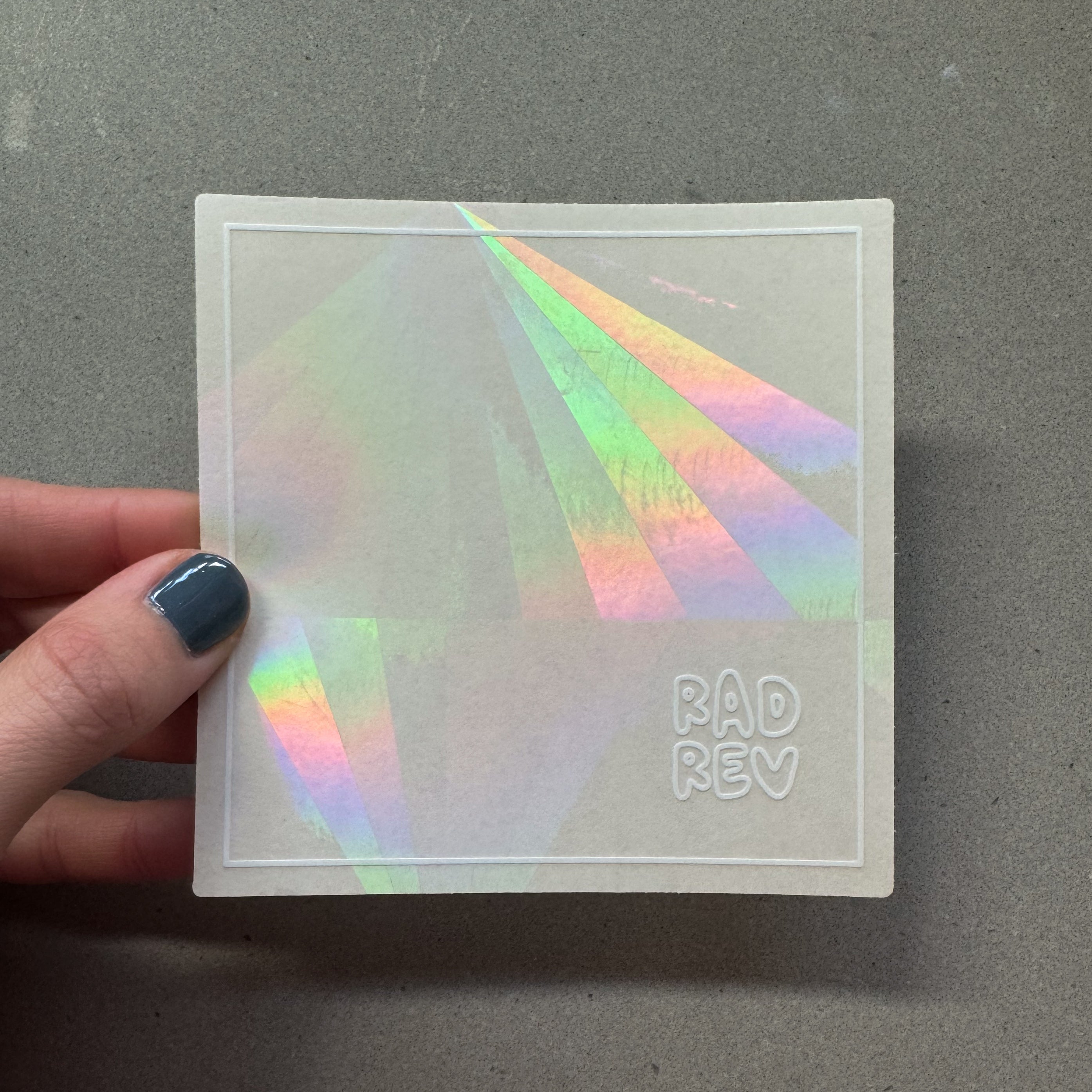 Square Sun Catcher Sticker