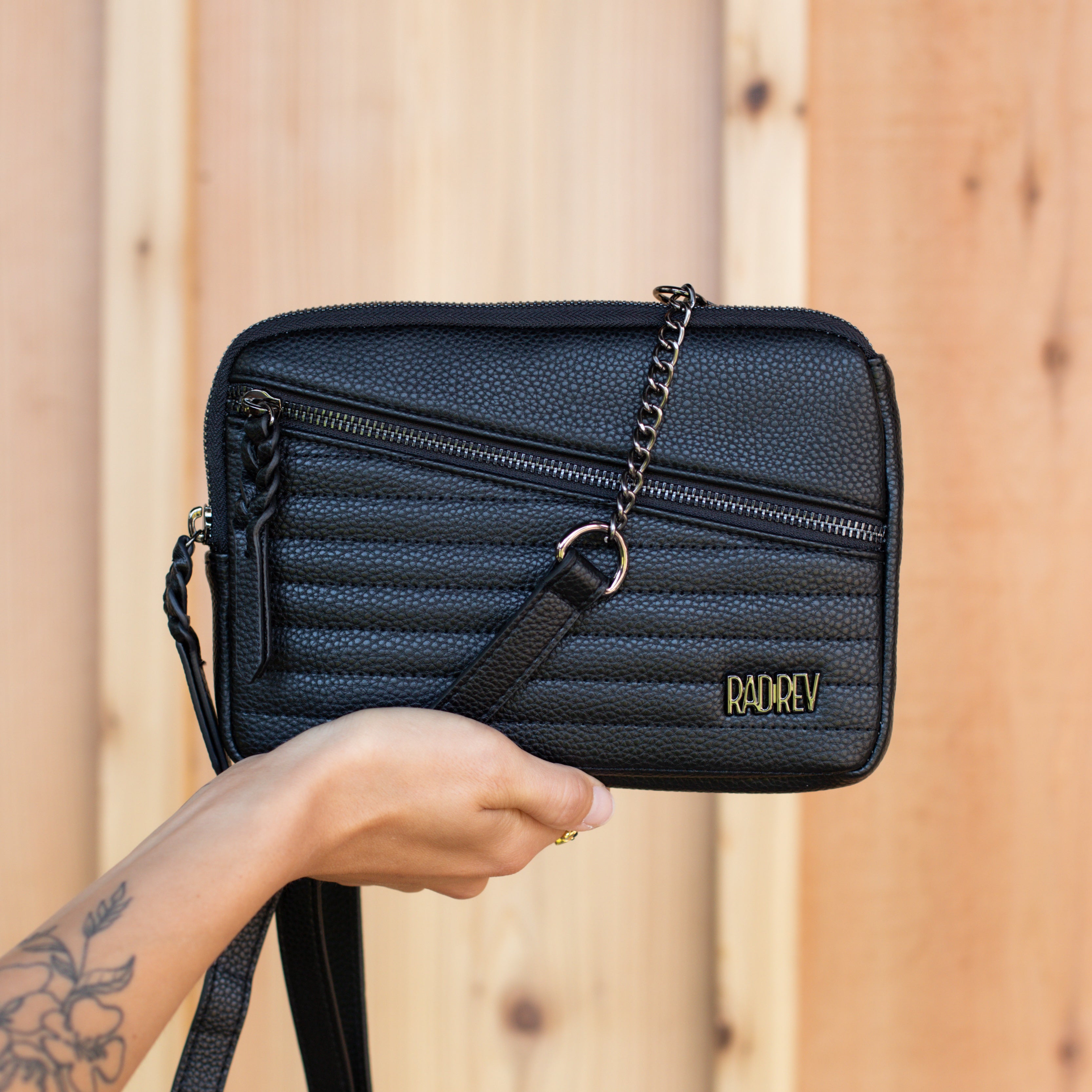 Pocket Bag in Pebble Black