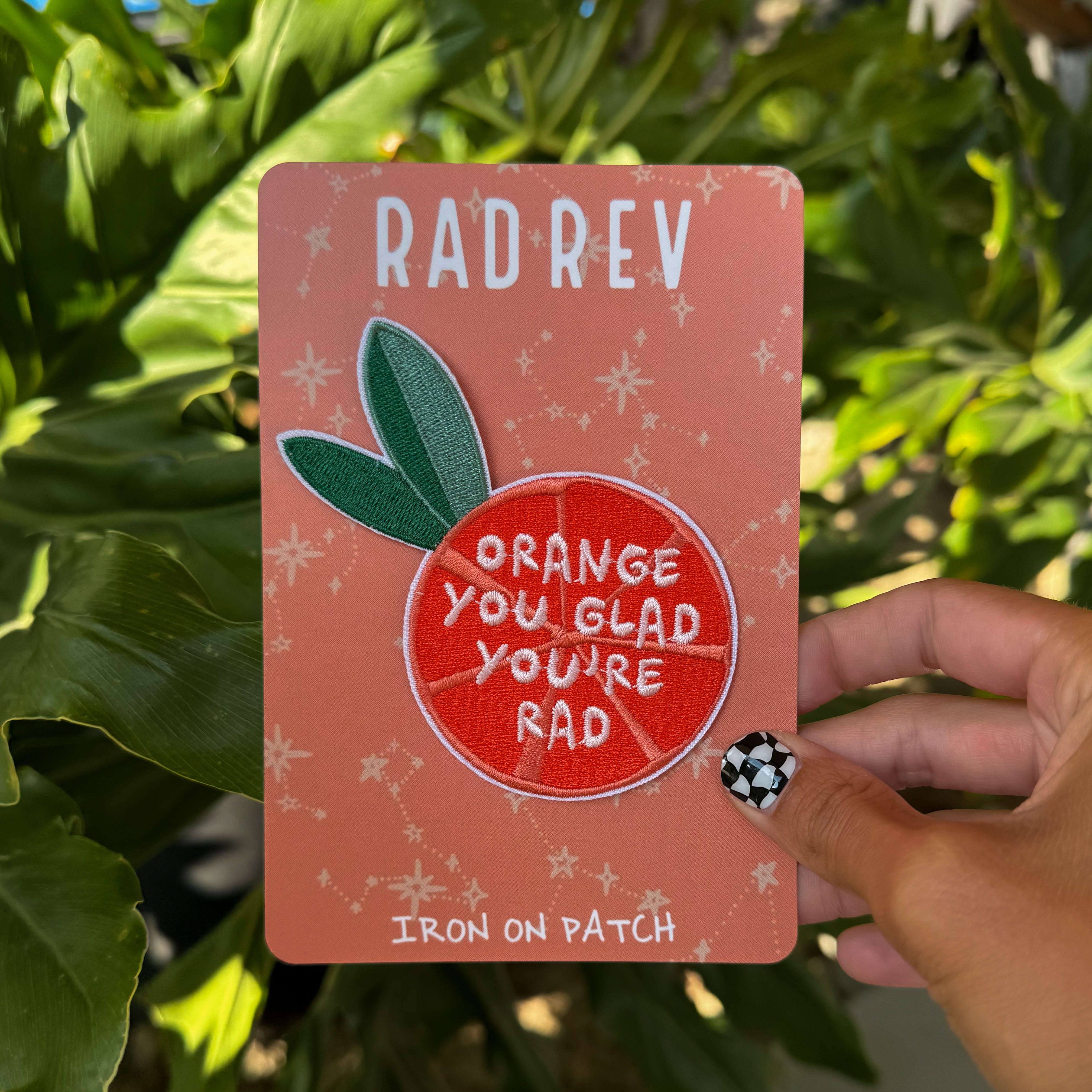Orange You Glad Iron-On Patch
