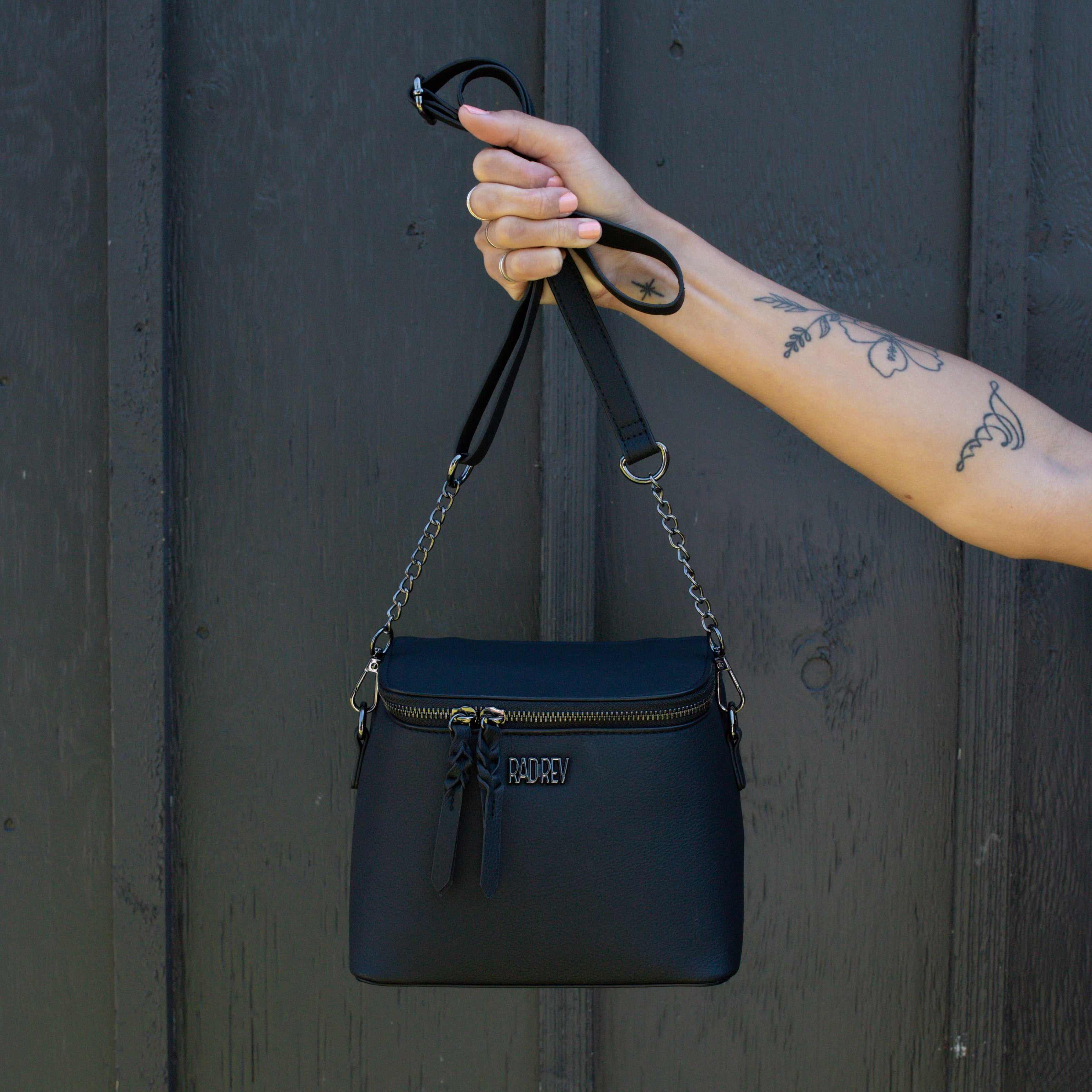 The Vault Crossbody in Matte Black