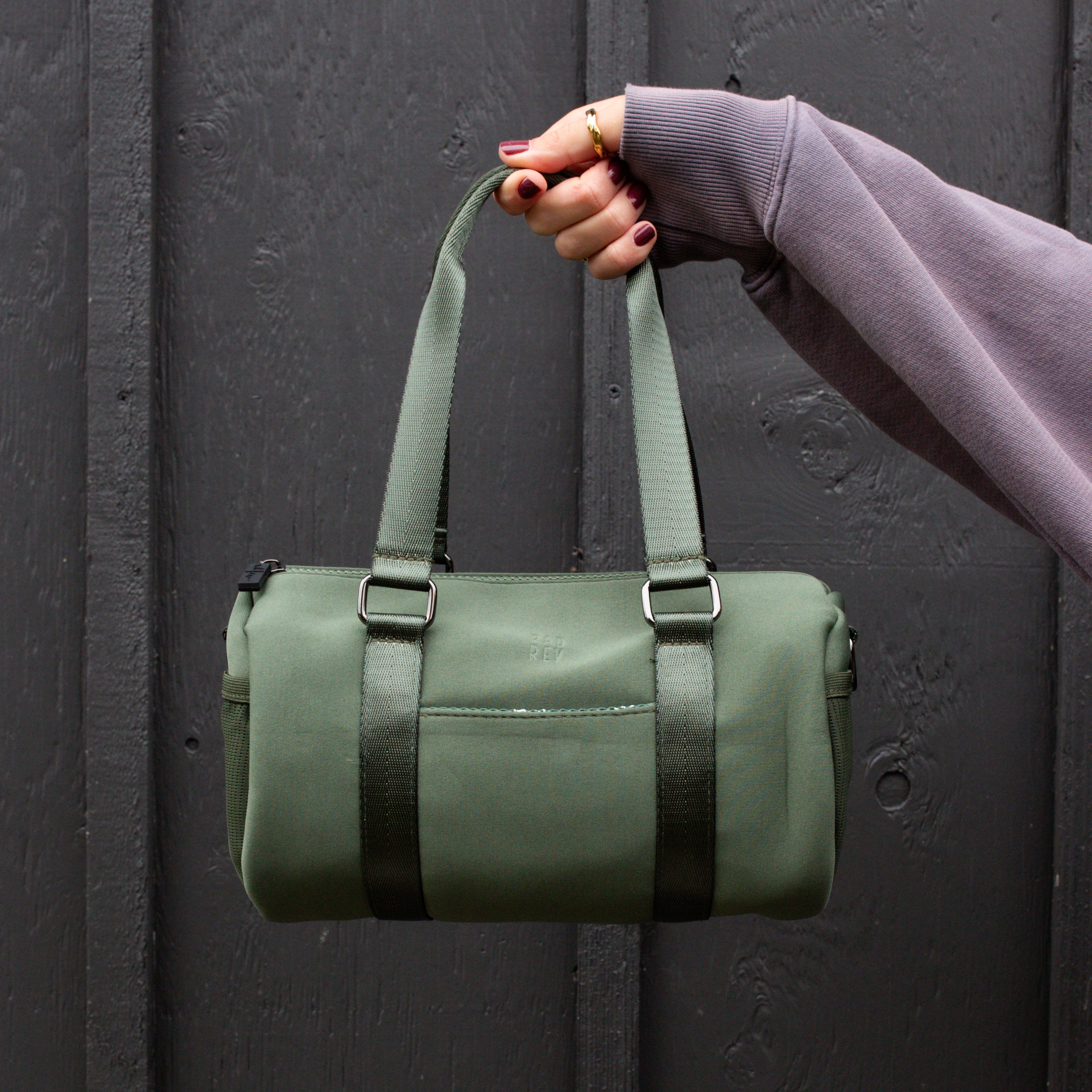 Barrel Bag in Neoprene Emerald