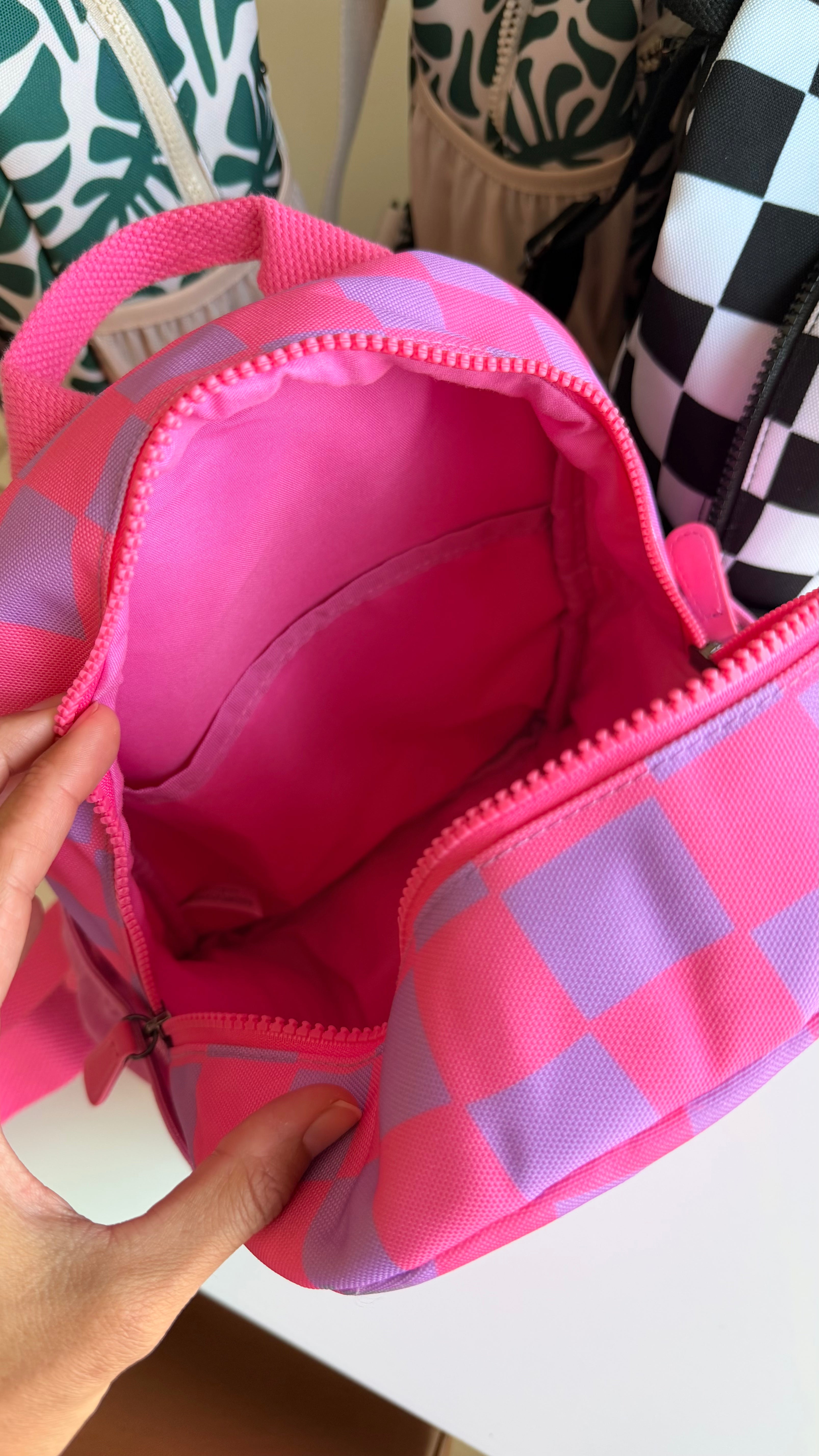 Canvas Mini in Pink Checker