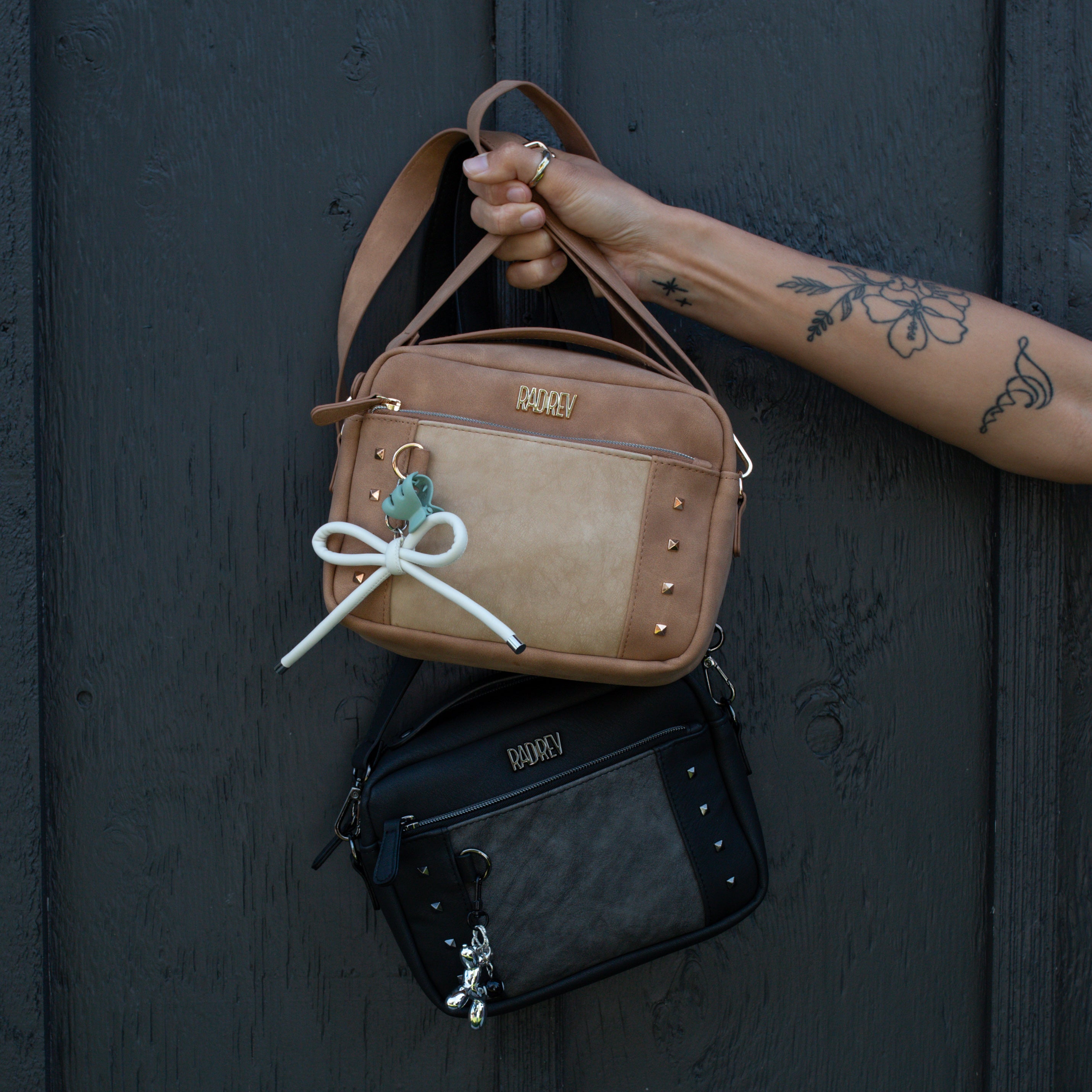 Mini Crossbody in Two Tone Black – Rad Revolution