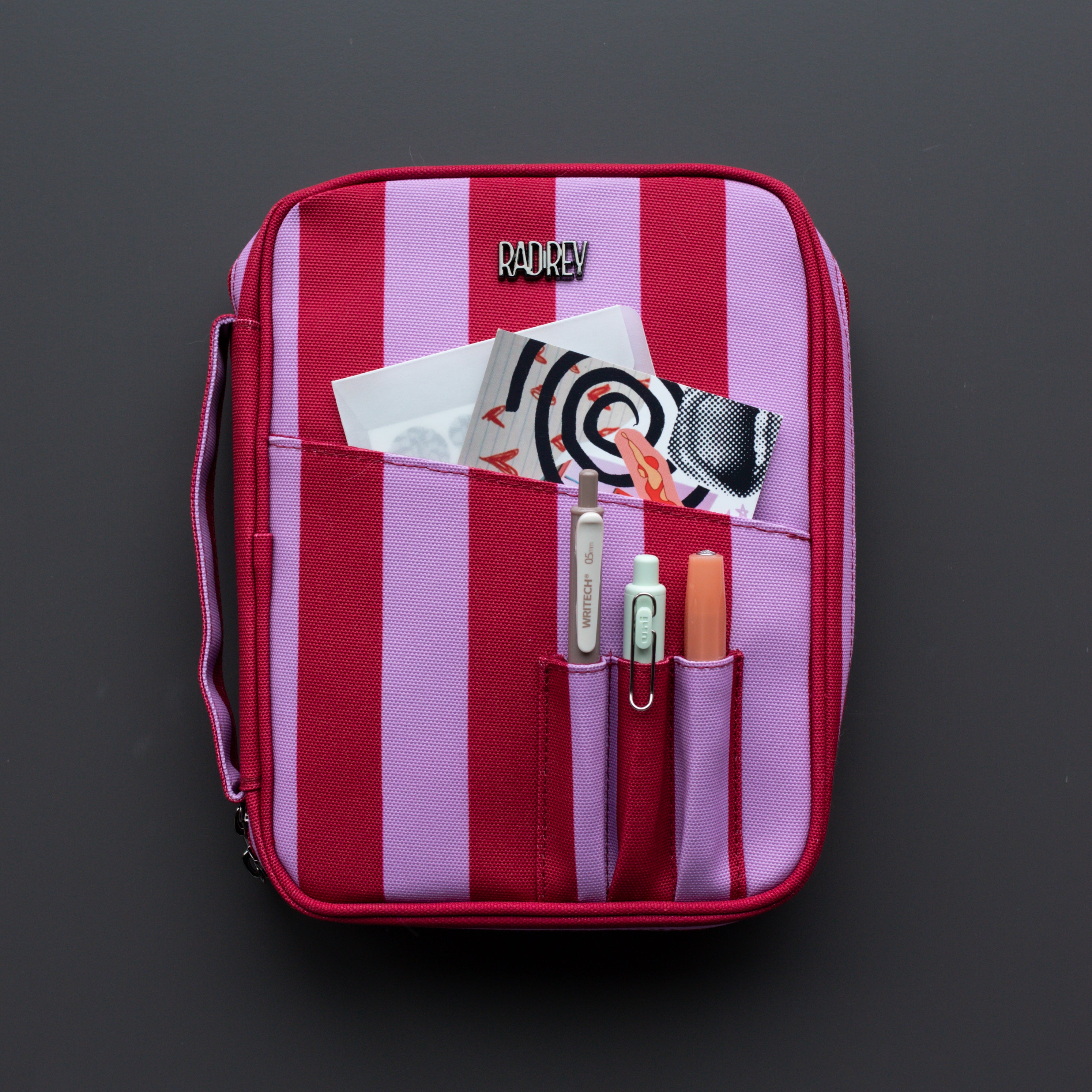 Analog Bag in Maroon Stripe