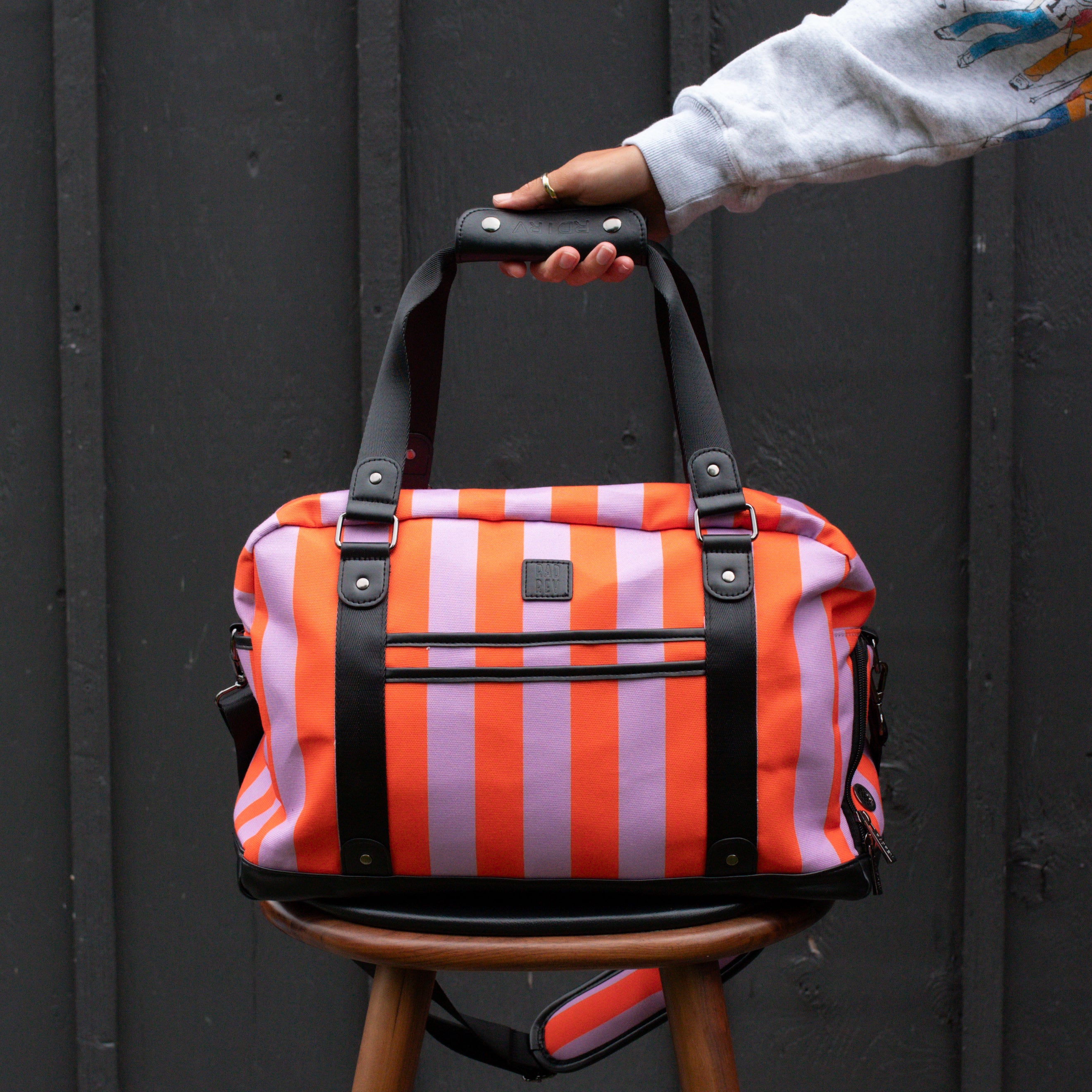 Day Tripper Mini Duffle in Summer Stripe