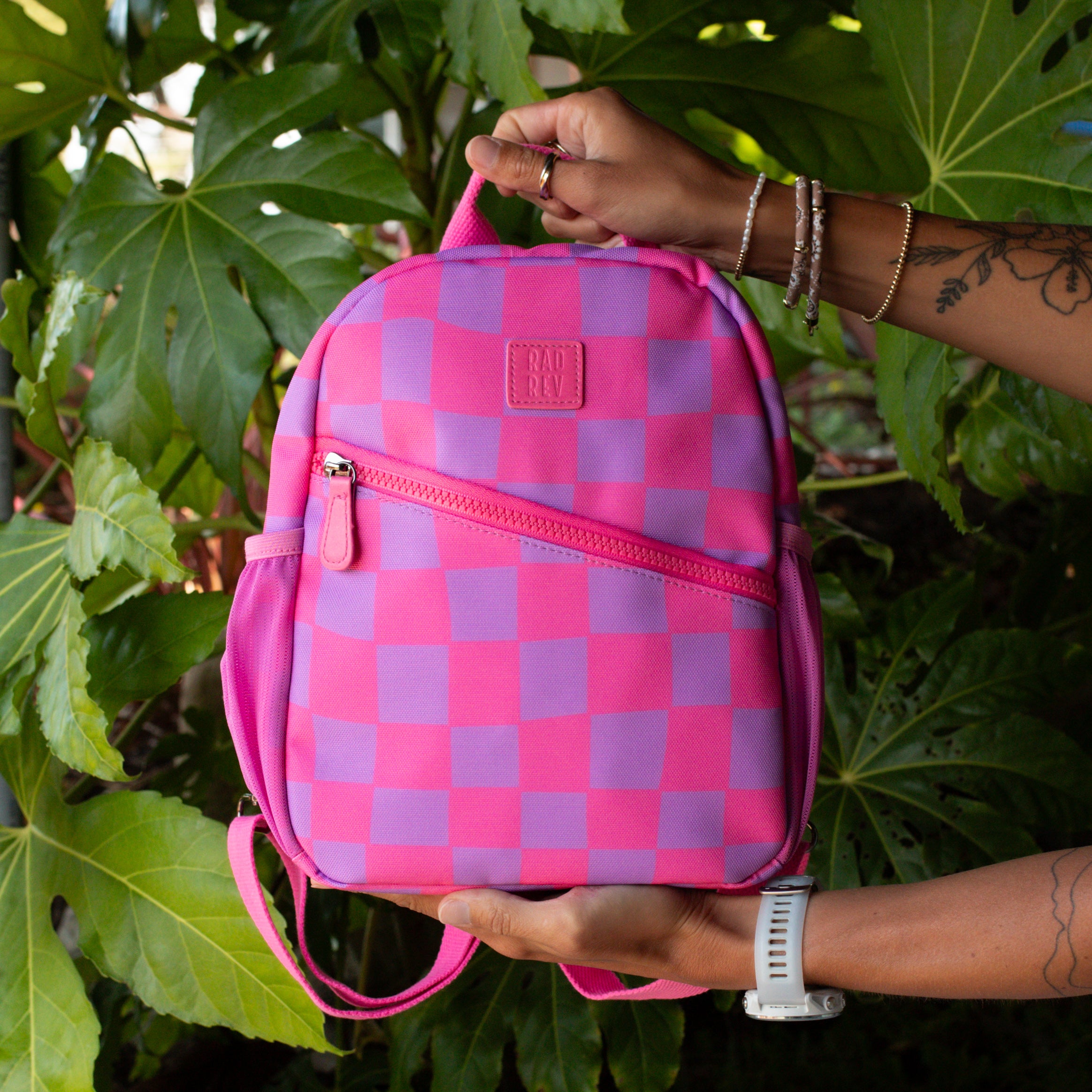 Canvas Mini in Pink Checker