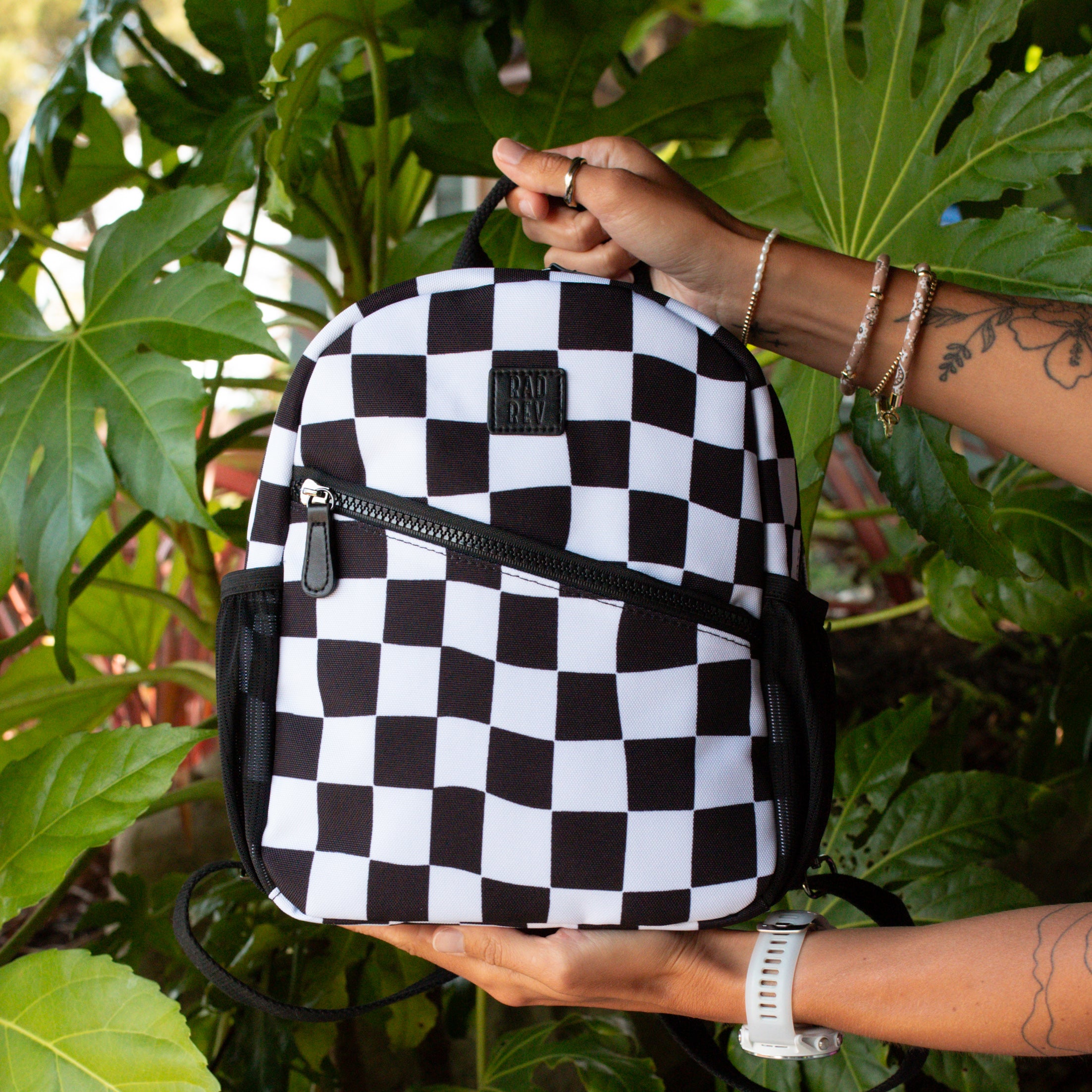 Canvas Mini in B&W Checker