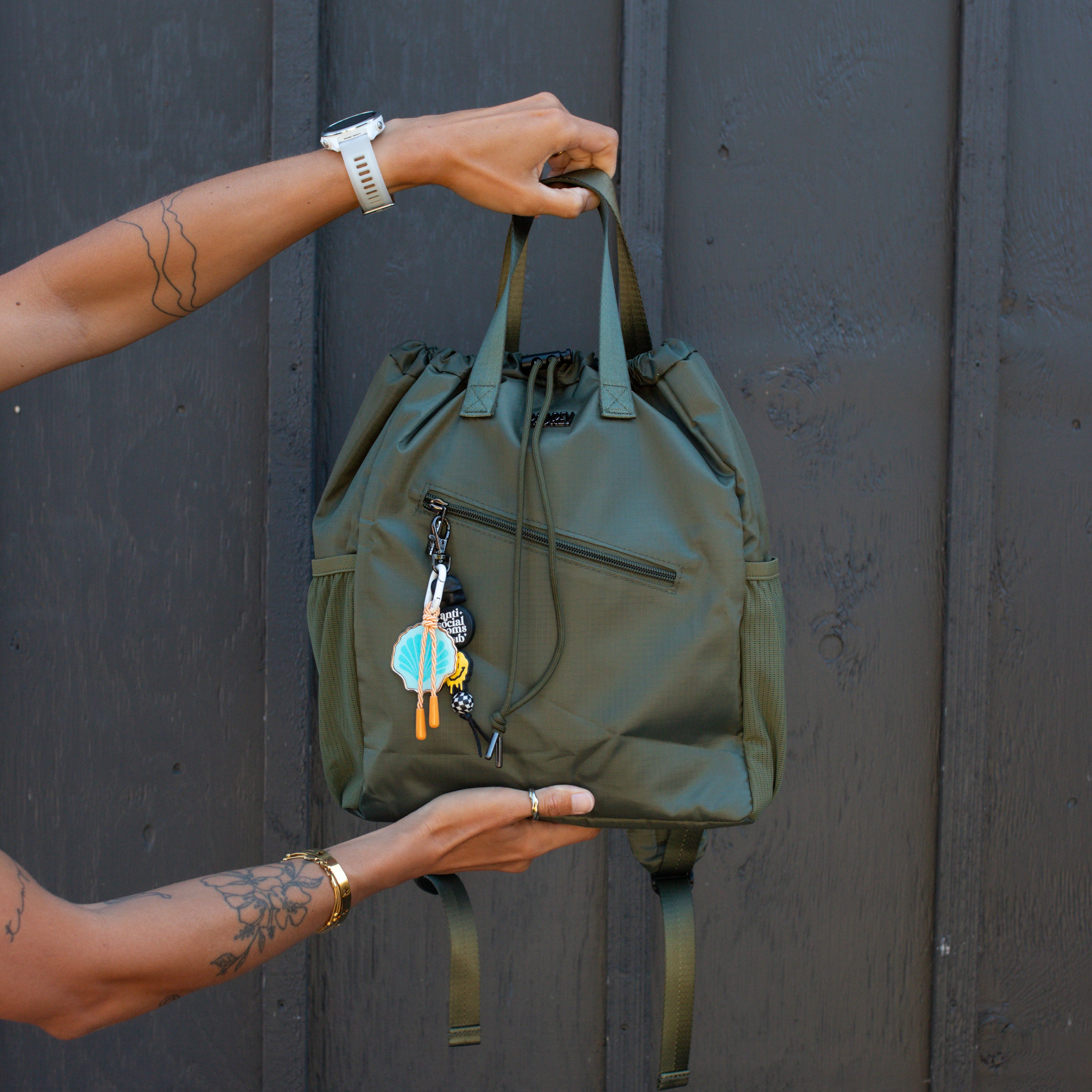 Bucket Backpack in Army