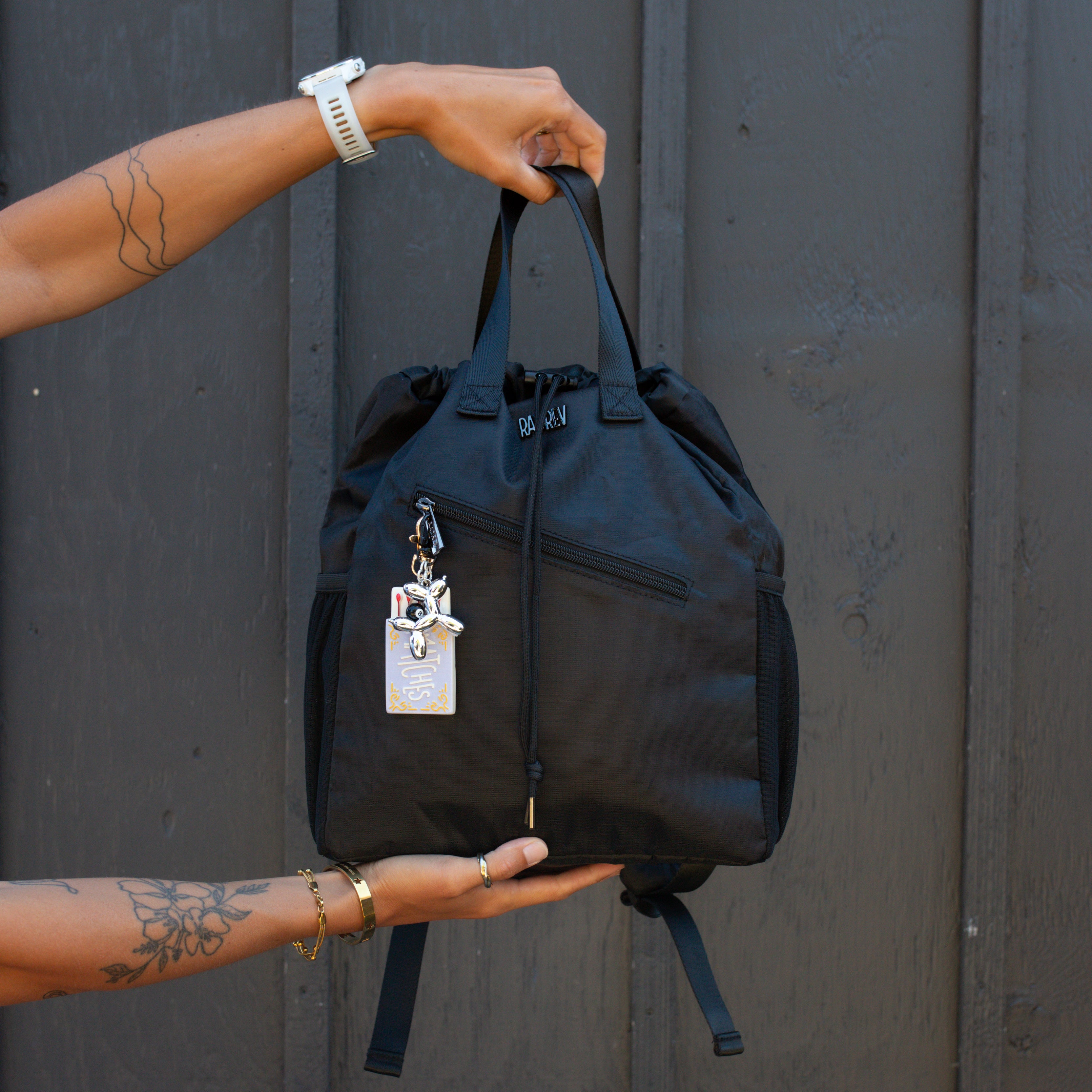 Bucket Backpack in Black